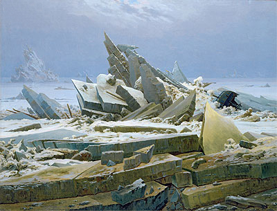 The Polar Sea (The Sea of Ice), 1824 | Caspar David Friedrich | Gemälde Reproduktion