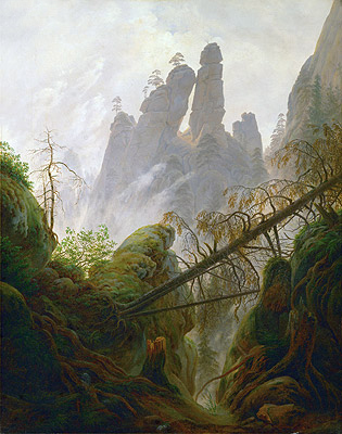 Rocky Ravine, c.1822/23 by Caspar David Friedrich | Painting Reproduction