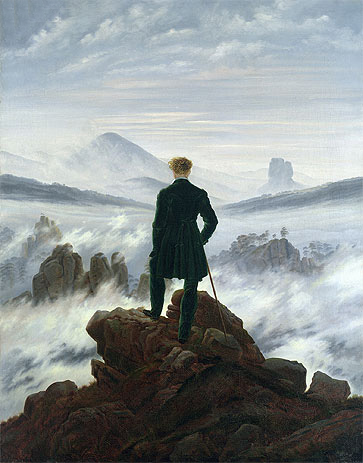 Der Wanderer über dem Nebelmeer, 1818 | Caspar David Friedrich | Gemälde Reproduktion