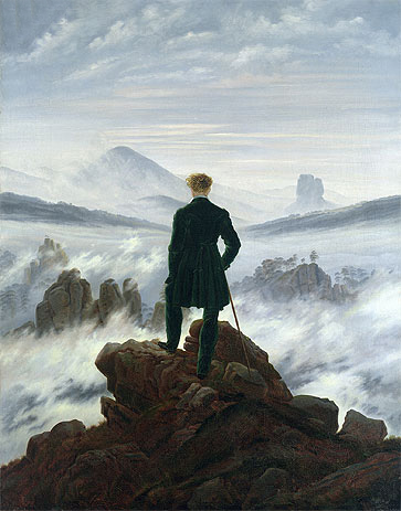 The Wanderer Above a Sea of Mist | Caspar David Friedrich