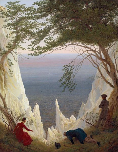 Chalk Cliffs on Rugen, 1818 by Caspar David Friedrich | Painting Reproduction