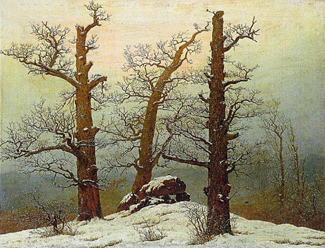 Dolmen in the Snow, 1807 by Caspar David Friedrich | Painting Reproduction