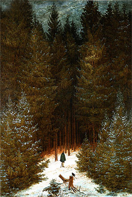 The Chasseur in the Woods, c.1813/14 | Caspar David Friedrich | Painting Reproduction