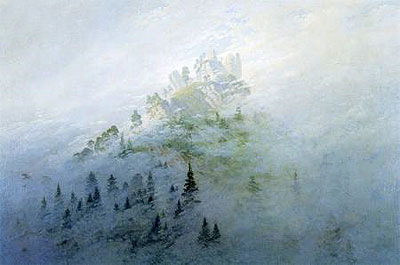 Morning Fog in the Mountains, 1808  | Caspar David Friedrich | Painting Reproduction