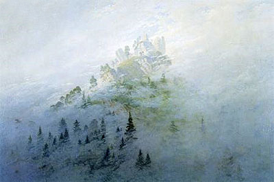 Morning Fog in the Mountains | Caspar David Friedrich | Painting Reproduction