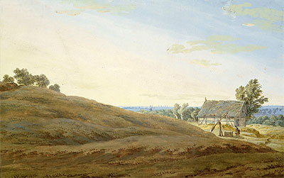 Hut with a Well on the Rugen | Caspar David Friedrich | Painting Reproduction