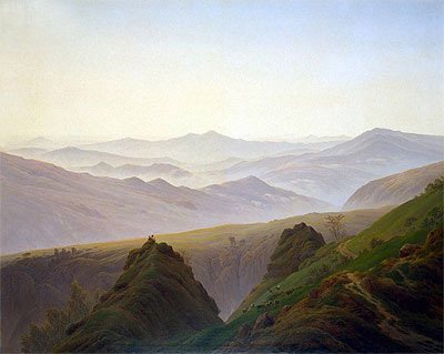 Morning in the Mountains, c.1823 | Caspar David Friedrich | Painting Reproduction