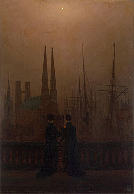 Night in a Harbour, c.1818/20 | Caspar David Friedrich | Painting Reproduction