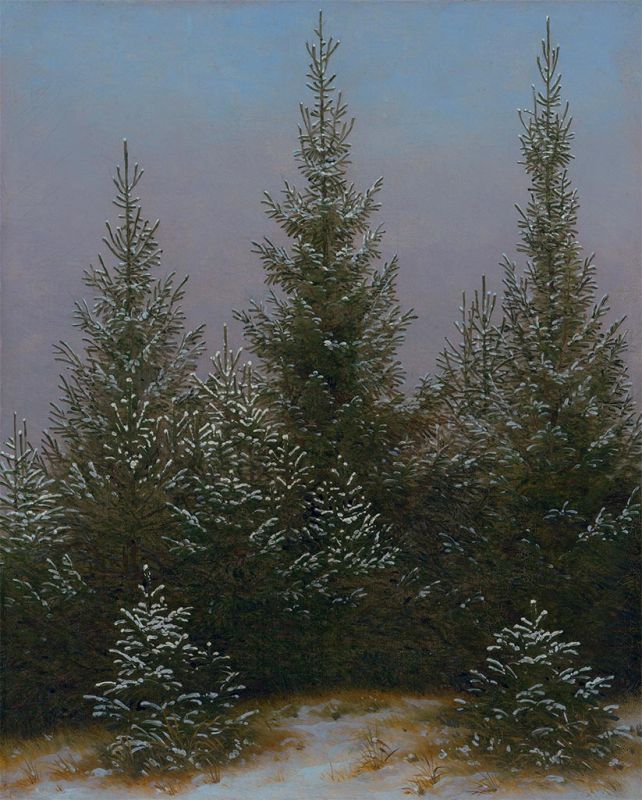 Fir Trees in the Snow, c.1828 | Caspar David Friedrich
