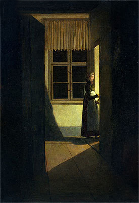 The Woman with the Candlestick, 1825 | Caspar David Friedrich | Gemälde Reproduktion