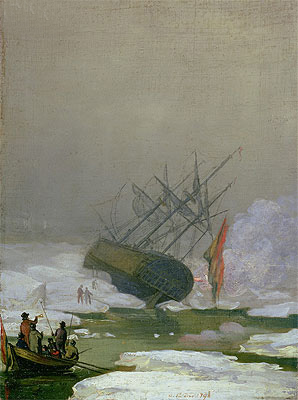 Ship in the Polar Sea, 1798 | Caspar David Friedrich | Painting Reproduction