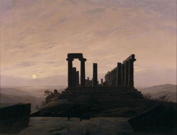 The Temple of Juno in Agrigento | Caspar David Friedrich | Painting Reproduction