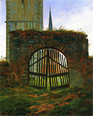 The Cemetery (Churchyard Gate), c.1825/30 | Caspar David Friedrich | Painting Reproduction