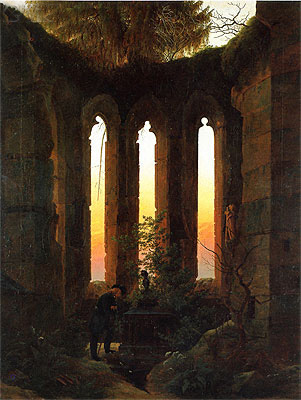 Hutten's Tomb, c.1823/24 | Caspar David Friedrich | Gemälde Reproduktion