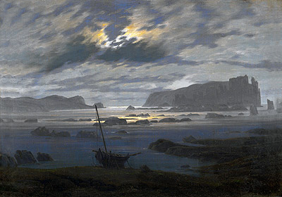 Northern Sea by Moonlight | Caspar David Friedrich | Painting Reproduction