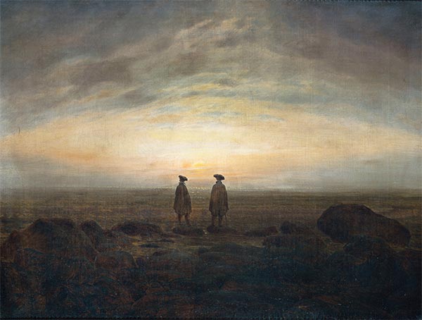 Zwei Männer am Meer, 1817 | Caspar David Friedrich | Gemälde Reproduktion