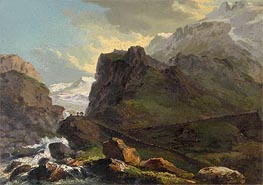 Old Way at the St Gotthard, Undated by Caspar Wolf | Painting Reproduction