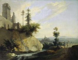 Landscape Composition with the Ruin of a Castle | Caspar Wolf | Painting Reproduction