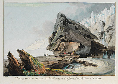 Part of Glacier Mountain Gelten in the Canton of Bern, undated | Caspar Wolf | Gemälde Reproduktion
