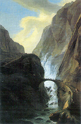 Devil's Bridge in the Schoellenen, undated | Caspar Wolf | Painting Reproduction
