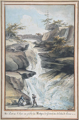 A Bridge on the Aar, at the Foot of the Grimsel, in the Canton of Berne, c.1775 | Caspar Wolf | Gemälde Reproduktion