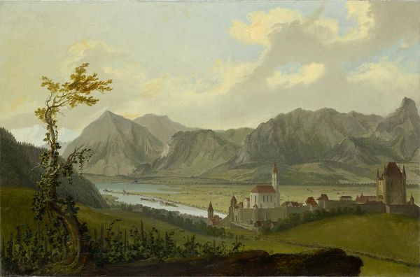 View of Thun with Stockhornkette and Niesen, 1777 | Caspar Wolf | Painting Reproduction