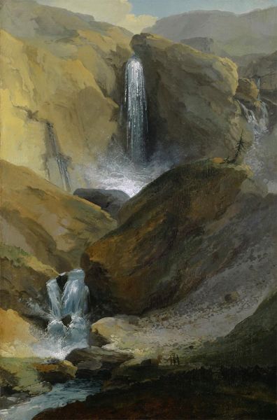 The Gelten Fall in the Lauenen Valley in Summer, 1777 | Caspar Wolf | Painting Reproduction