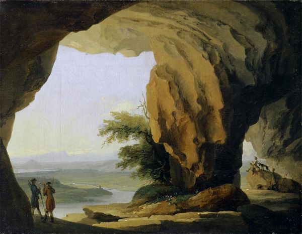 Landschaftskomposition mit Beatushöhle, c.1774/77 | Caspar Wolf | Gemälde Reproduktion