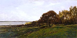 Seaside of Villerville, 1870 by Charles-Francois Daubigny | Painting Reproduction