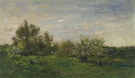 Frühlingszeit, 1876 von Charles-Francois Daubigny | Gemälde-Reproduktion