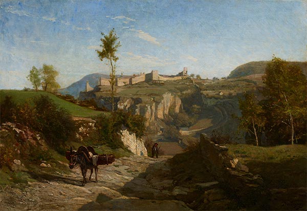 Landscape near Crémieu, c.1849 | Charles-Francois Daubigny | Painting Reproduction