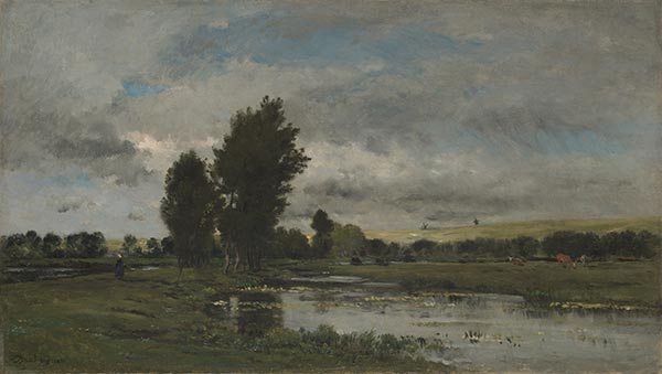 French River Scene, 1871 | Charles-Francois Daubigny | Painting Reproduction