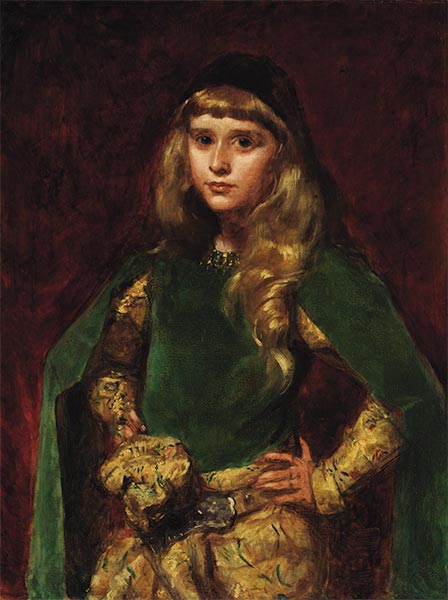 Natalie mit zehn, 1887 von Carolus-Duran | Gemälde-Reproduktion