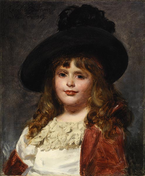 Laura at Seven, 1887 | Carolus-Duran | Painting Reproduction