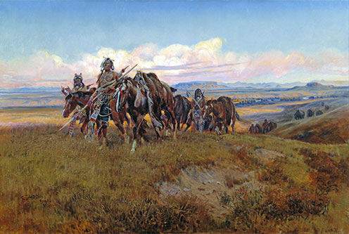 In the Enemy's Country, 1921 | Charles Marion Russell | Painting Reproduction