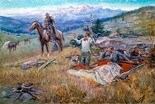 The Call of the Law, 1911 | Charles Marion Russell | Painting Reproduction