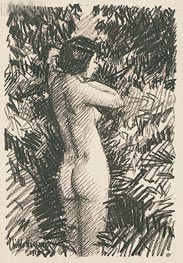 Nude, 1918 von Hassam | Gemälde-Reproduktion