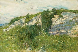 Ledges and Bay, Appledore, 1906 by Hassam | Painting Reproduction
