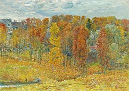 Autumn, 1909 by Hassam | Painting Reproduction