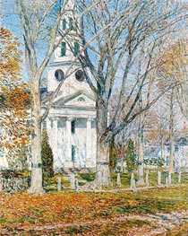 Church at Old Lyme, 1903 von Hassam | Gemälde-Reproduktion