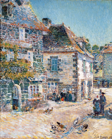 Pont-Aven, Noon Day, 1897 | Hassam | Painting Reproduction
