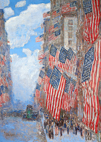 The Fourth of July, 1916, 1916 | Hassam | Painting Reproduction
