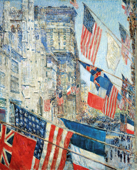 Allies Day, May 1917, 1917 | Hassam | Gemälde Reproduktion