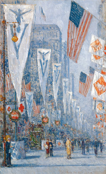 Victory Day, May 1919, 1919 | Hassam | Painting Reproduction