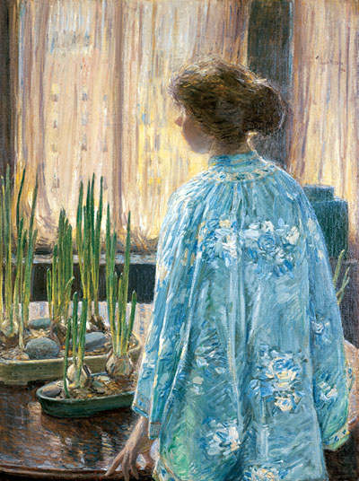 Der Tischgarten, 1910 von Hassam | Gemälde-Reproduktion