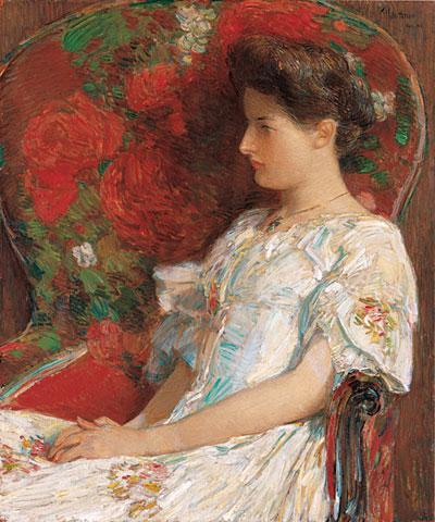 The Victorian Chair, 1906 | Hassam | Painting Reproduction