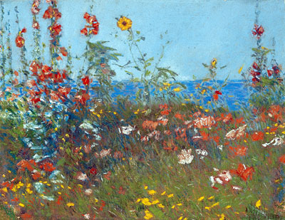 Klatschmohn, Inseln der Shoals, c.1890 von Hassam | Gemälde-Reproduktion