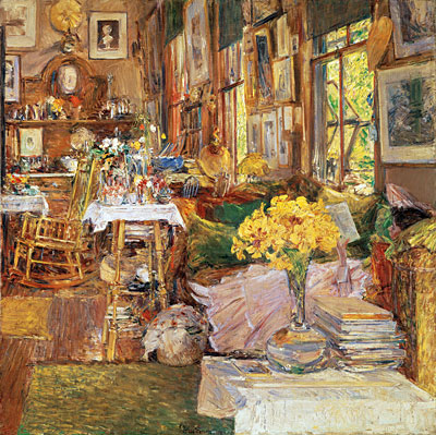 The Room of Flowers, 1894 | Hassam | Gemälde Reproduktion