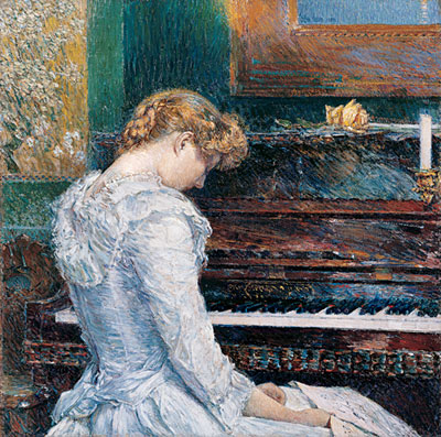 The Sonata, 1893 | Hassam | Painting Reproduction