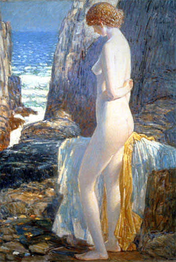 Nude, Appledore, Isle of Shoals, 1913 | Hassam | Painting Reproduction
